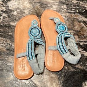 Spinach Mafia Girls’ Beaded Sandals